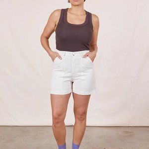 Big Bud Press Classic Work Shorts in Vintage Off White size XL